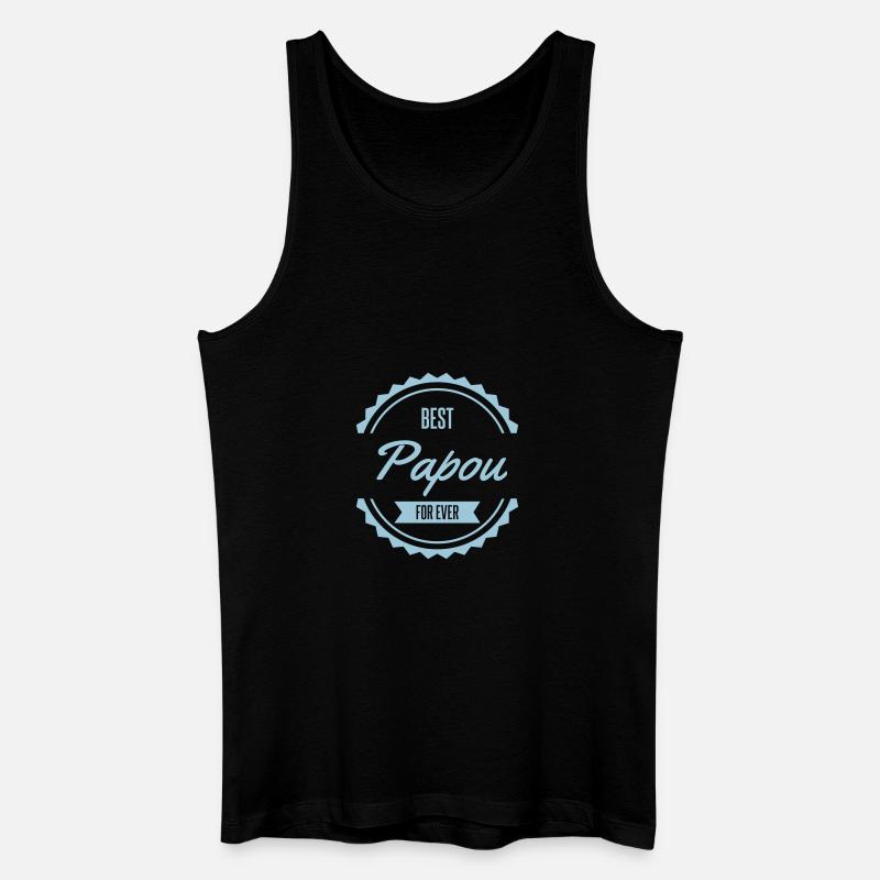 best papou - Männer Bio Tank Top - Schwarz
