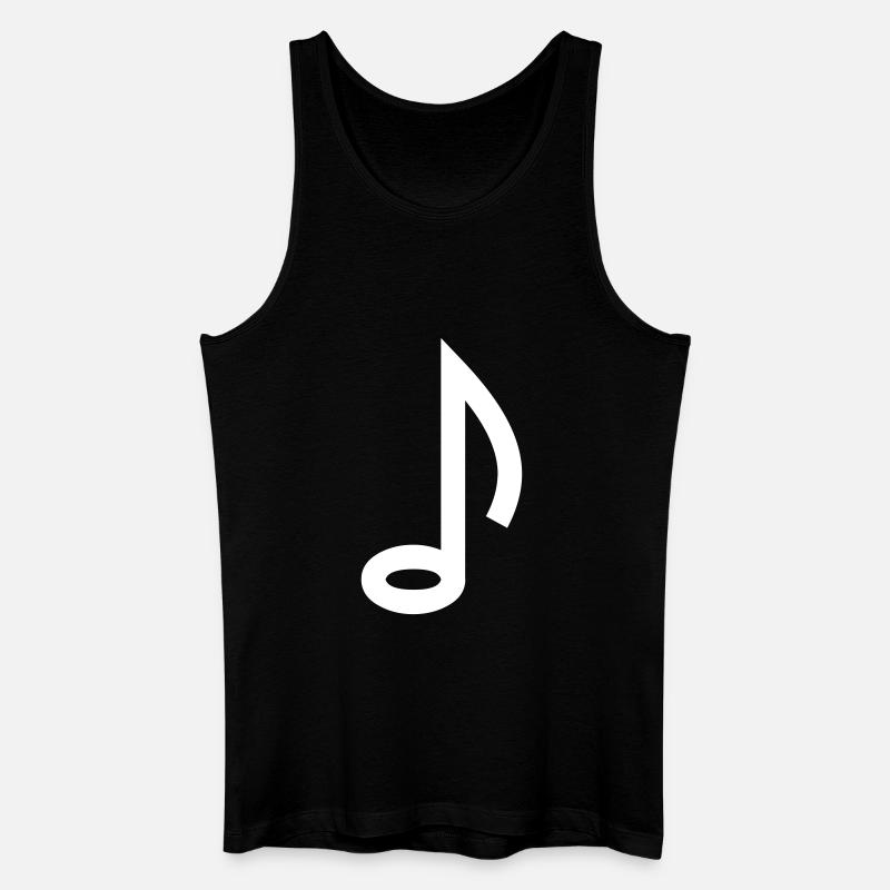 Note Symbol - Männer Bio Tank Top - Schwarz
