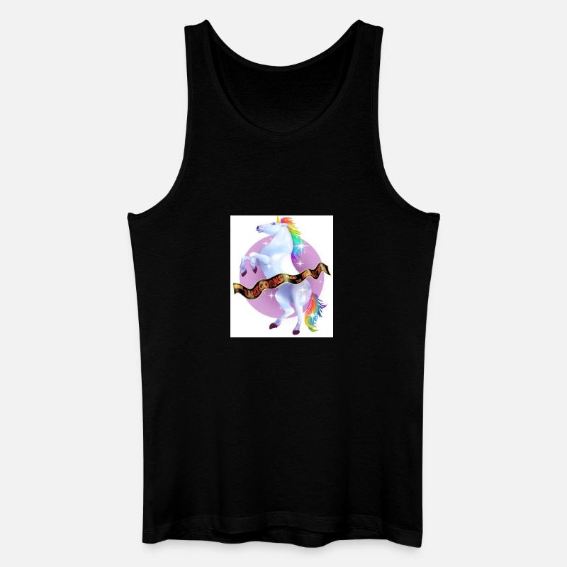 als Einhörner die Erde beherrschten - Männer Bio Tank Top - Schwarz