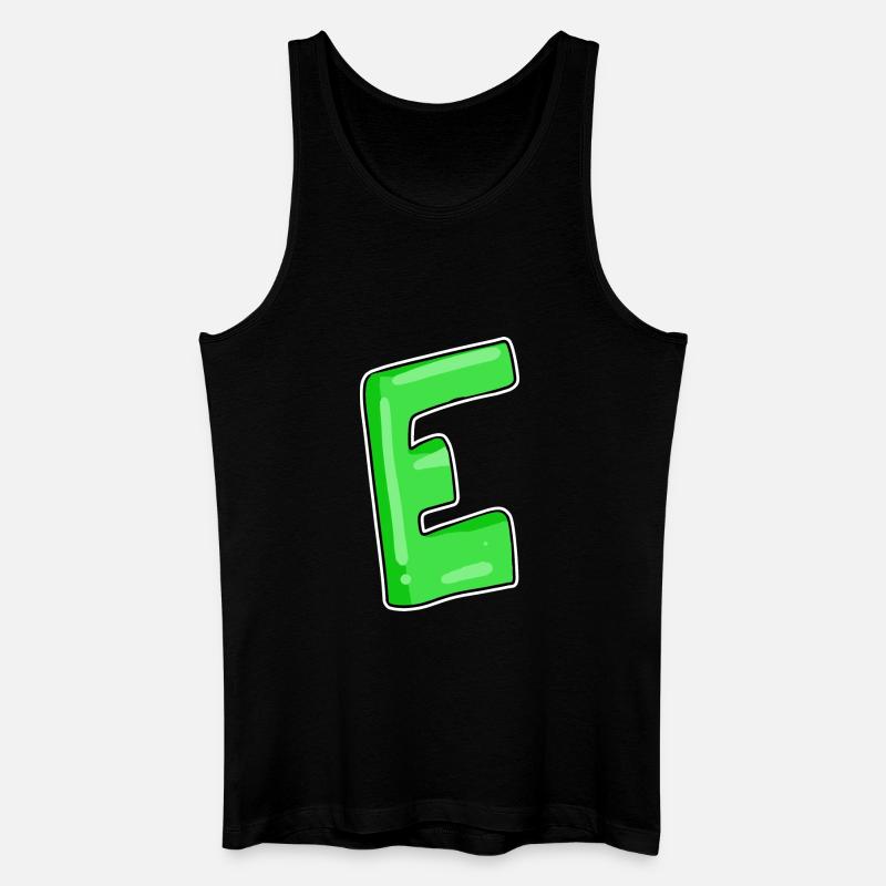 Letter E Initial point - Men’s Organic Tank Top - black