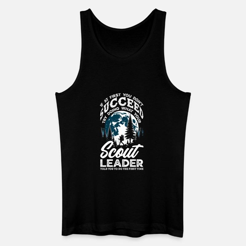 Scouting Truppführer Waldlager - Männer Bio Tank Top - Schwarz