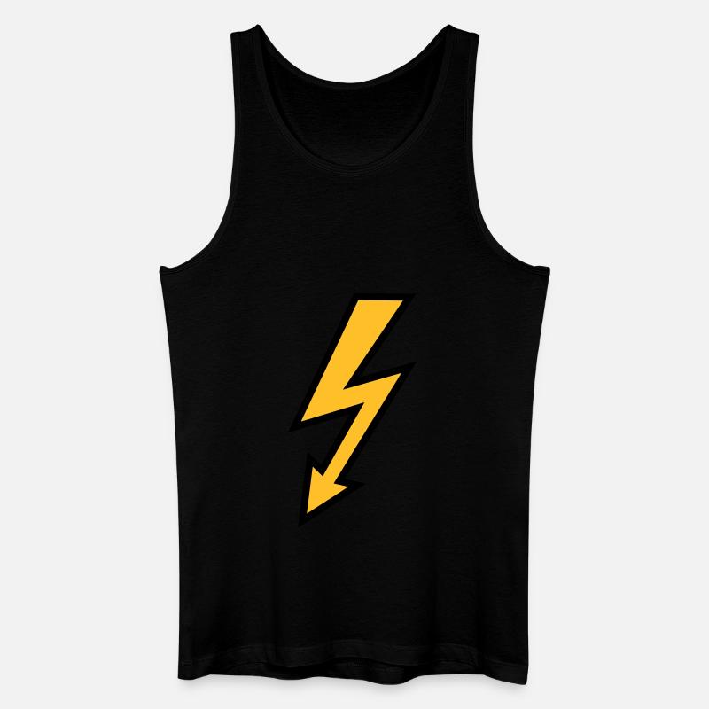 Blitz - Männer Bio Tank Top - Schwarz