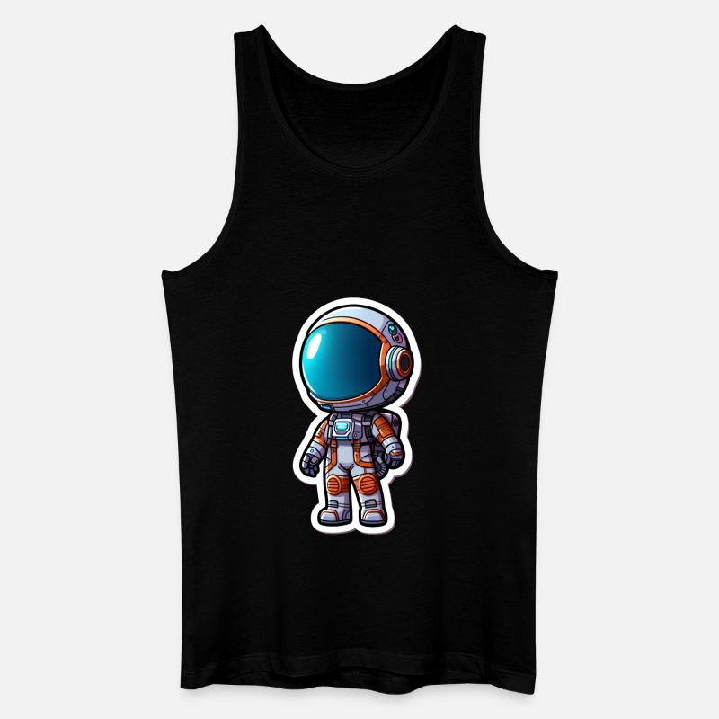 FUTURE ASTRONAUT HOT - Männer Bio Tank Top - Schwarz