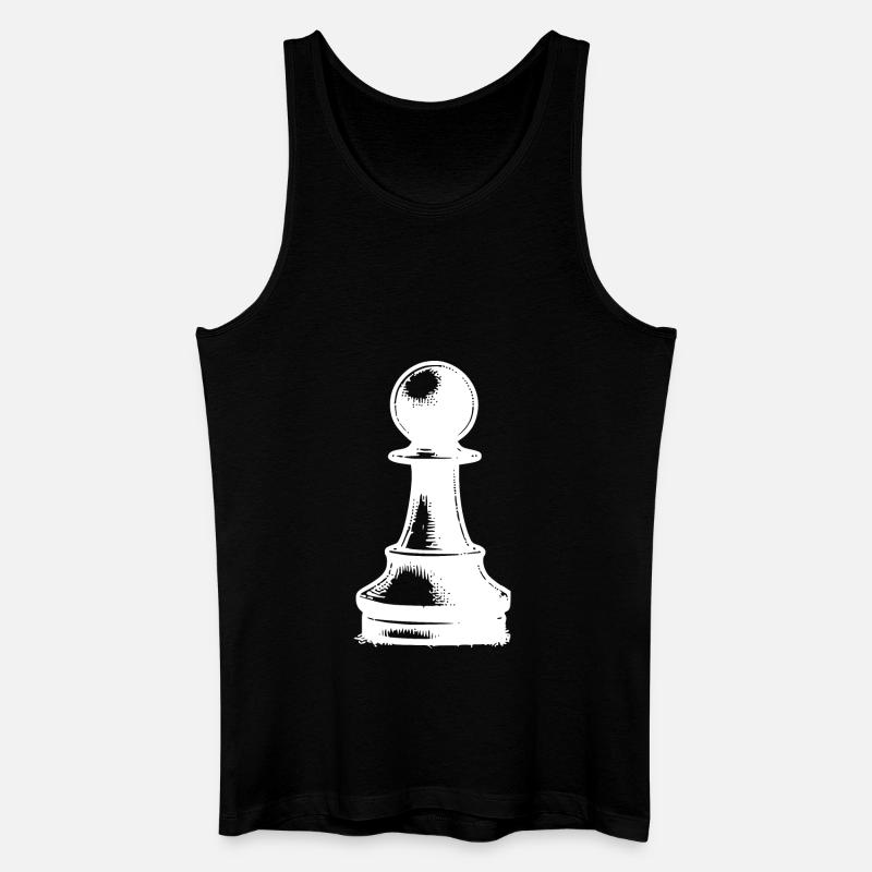 Schachspiel Schachfigur Bauer - Männer Bio Tank Top - Schwarz