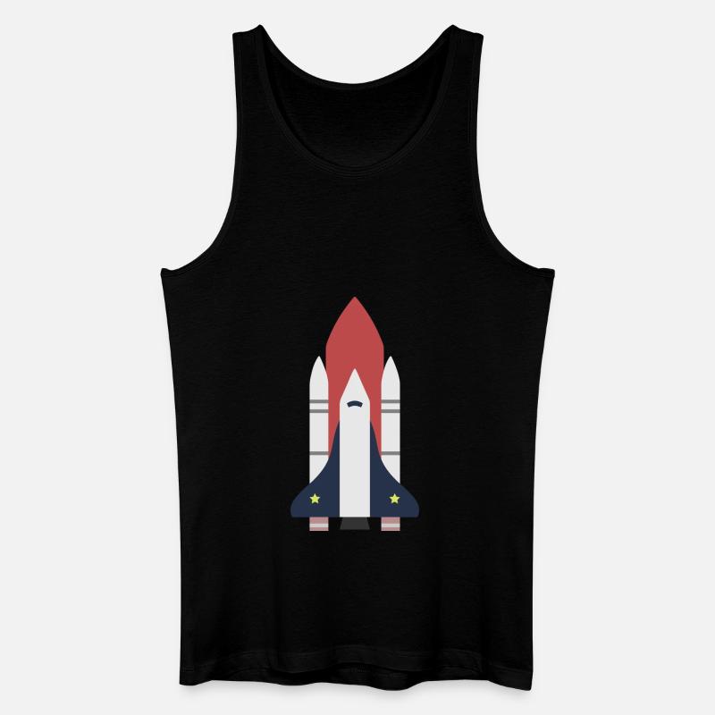 Rocket space gift idea - Men’s Organic Tank Top - black