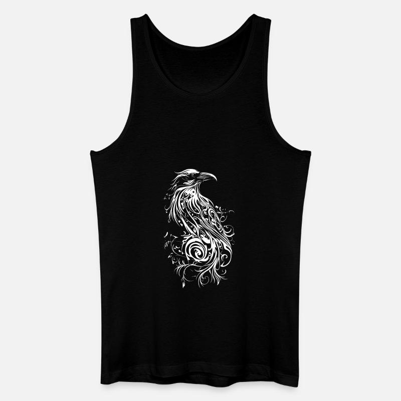 Rabe - Männer Bio Tank Top - Schwarz