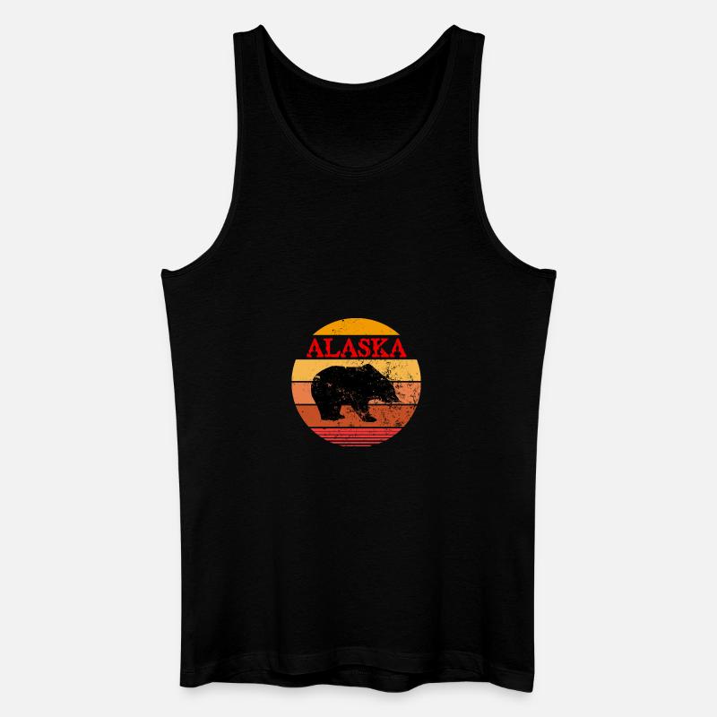 Alaska - Männer Bio Tank Top - Schwarz