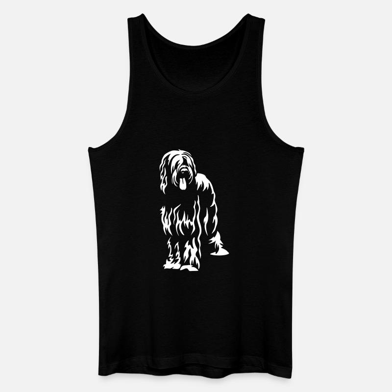 Briard "Black Edition" - Männer Bio Tank Top - Schwarz