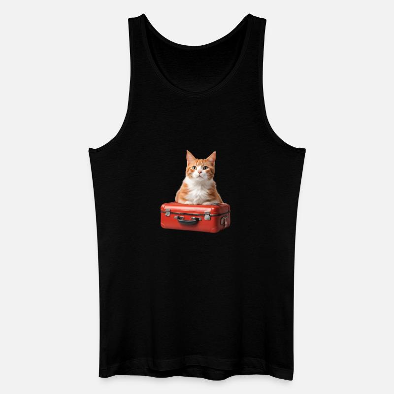 Lebendiger Dschungel Löwe T-Shirt Design - Männer Bio Tank Top - Schwarz