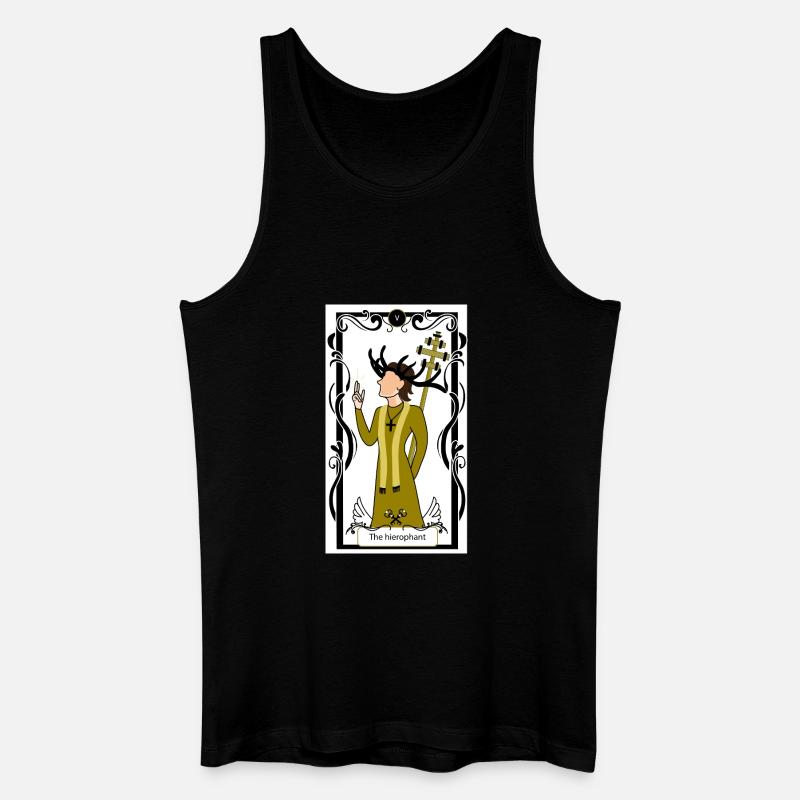 Der Hierophant - Männer Bio Tank Top - Schwarz