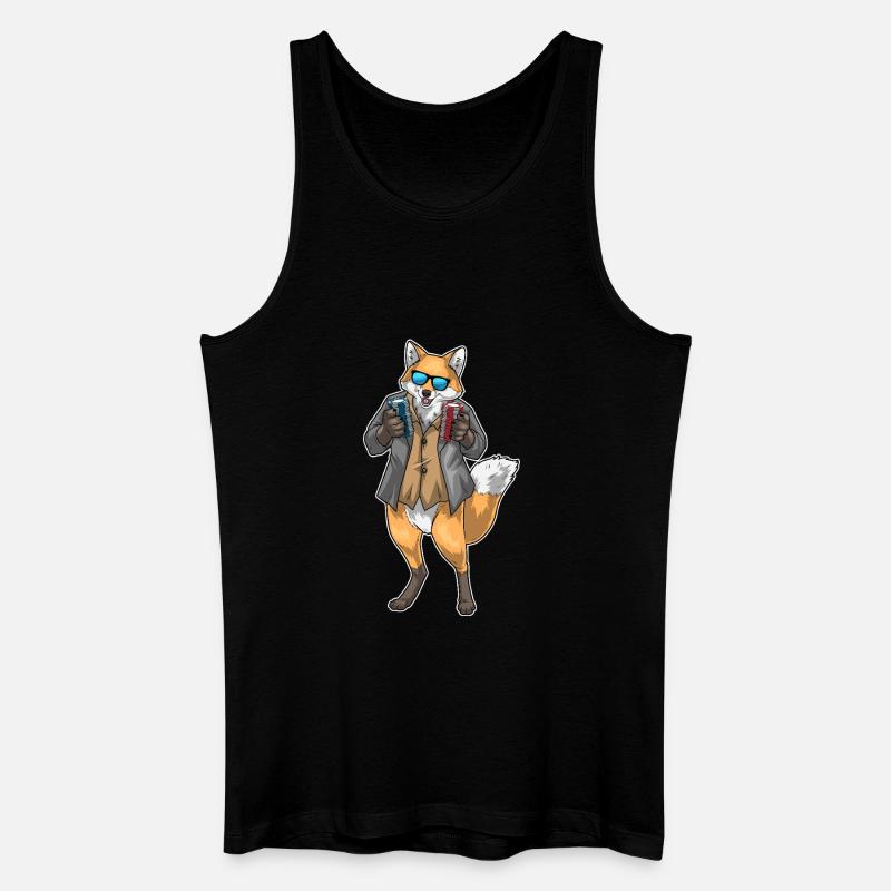 Fuchs Poker Pokerchips Kartenspiel - Männer Bio Tank Top - Schwarz