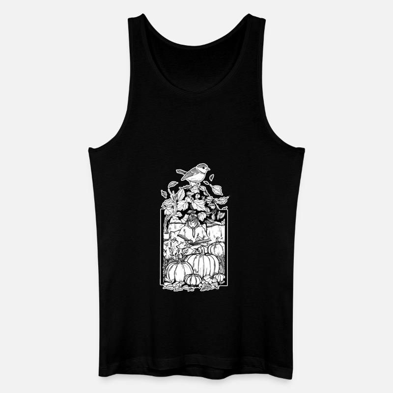 Autums mind - Männer Bio Tank Top - Schwarz