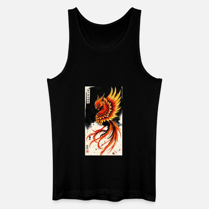 Phoenix - Männer Bio Tank Top - Schwarz