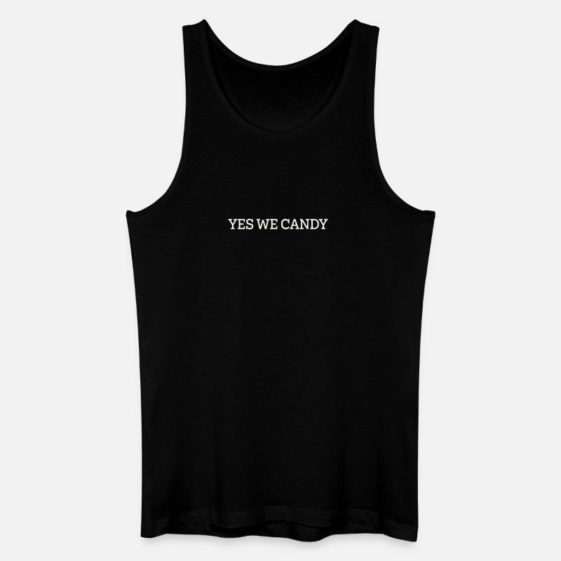 YES WE CANDY - Men’s Organic Tank Top - black