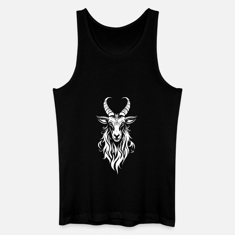 Ziege Goat - Männer Bio Tank Top - Schwarz