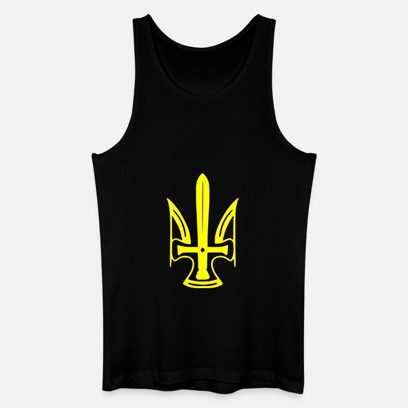 Ukraine - Männer Bio Tank Top - Schwarz