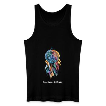 Chase Dreams, Not People Chemise de motivation - Débardeur bio Homme - noir - Devant