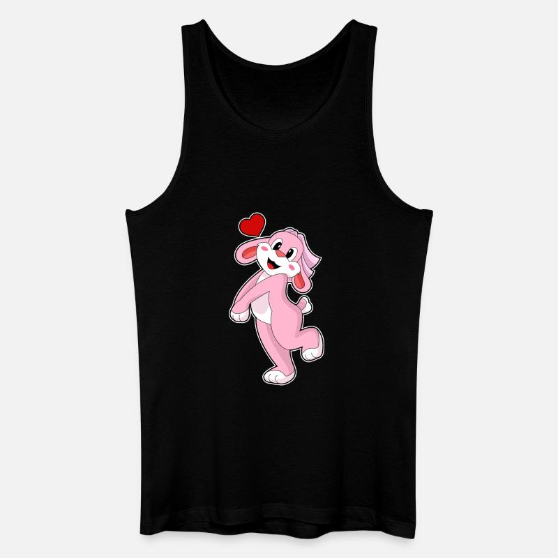 Rabbit Bride Veil Wedding - Men’s Organic Tank Top - black