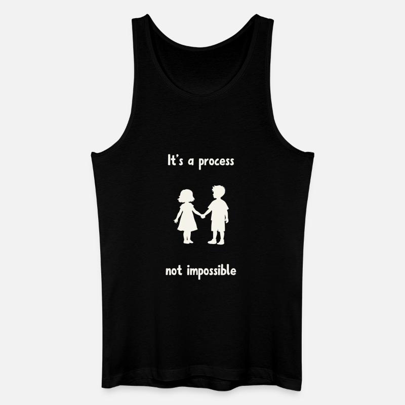 Es ist nicht unmöglich. - Männer Bio Tank Top - Schwarz