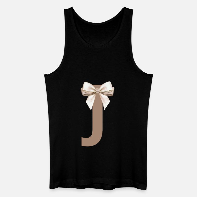 Buchstabe J Knoten - Männer Bio Tank Top - Schwarz