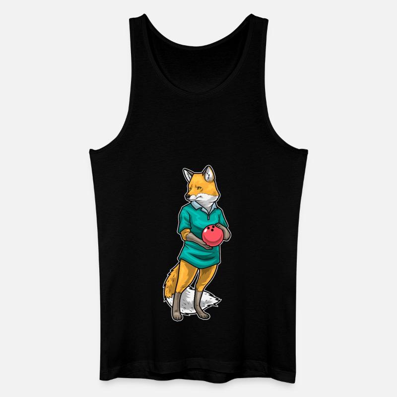 Fuchs Bowling Bowlingkugel - Männer Bio Tank Top - Schwarz