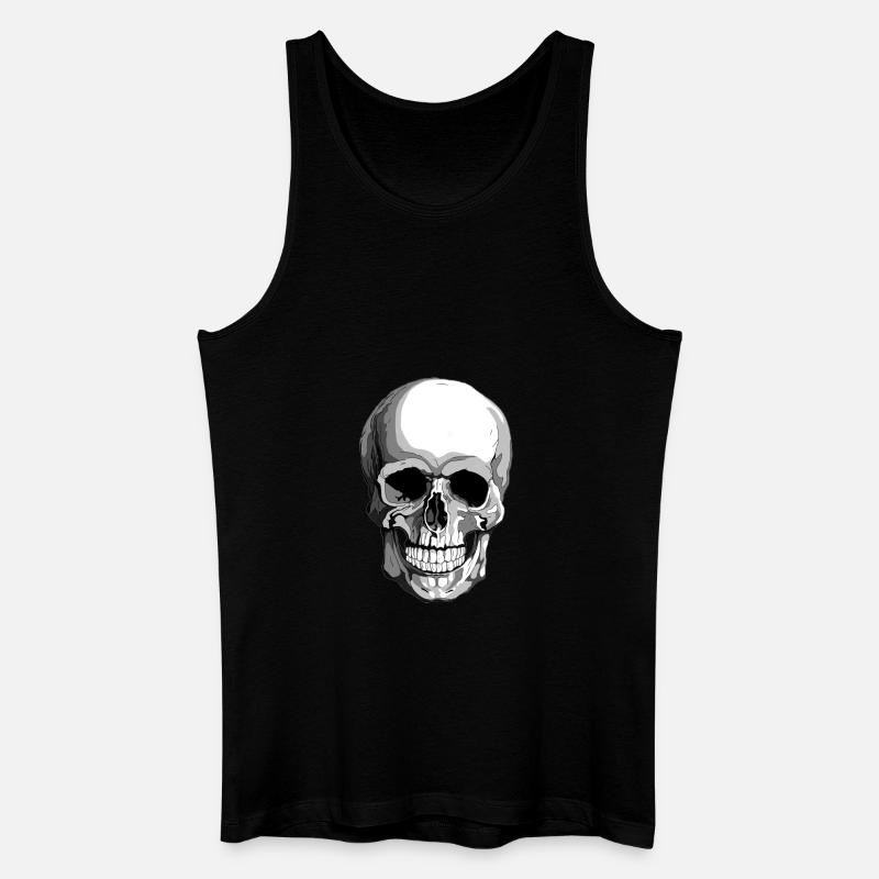 Schädel - Männer Bio Tank Top - Schwarz