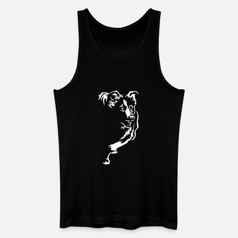 Border Collie "Black Edition" - Männer Bio Tank Top - Schwarz