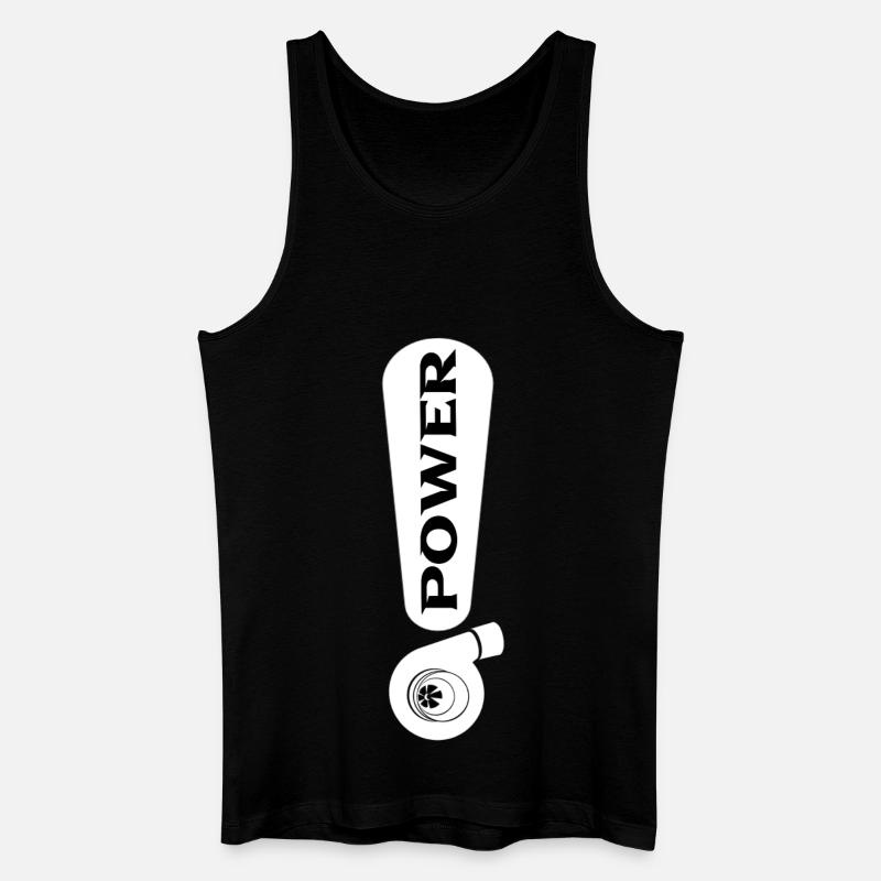 Turbo - Männer Bio Tank Top - Schwarz