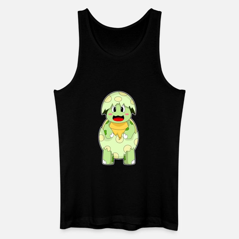 Schildkröte Eierschale - Männer Bio Tank Top - Schwarz