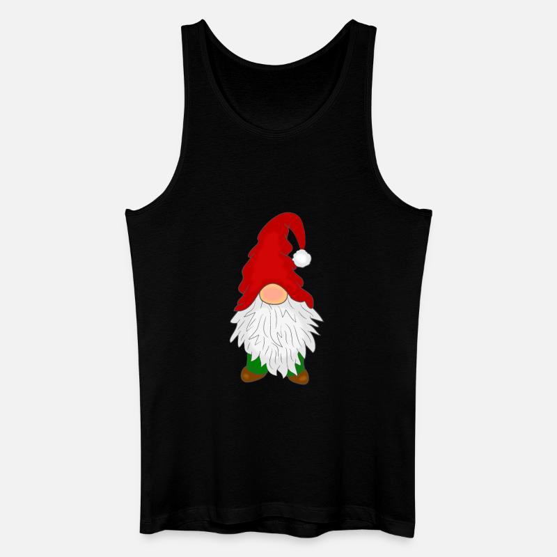 Wichtel mit Bart - Männer Bio Tank Top - Schwarz