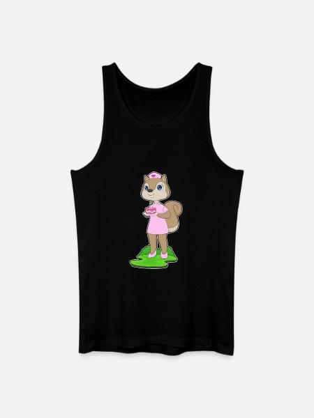 Squirrel Birthday Nurse - Men’s Organic Tank Top - black