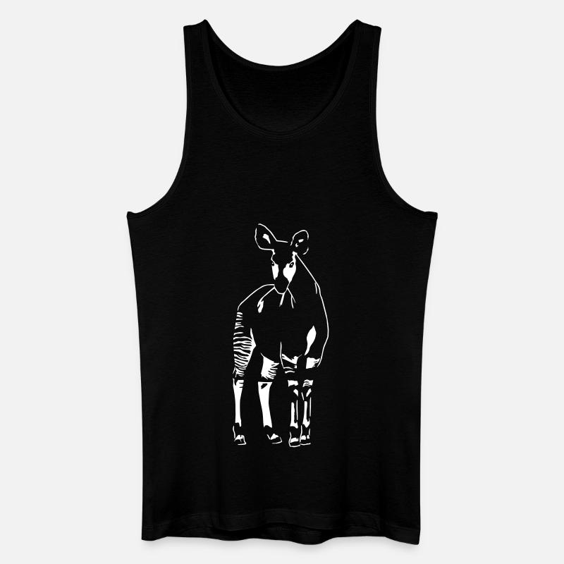 Okapi - Männer Bio Tank Top - Schwarz