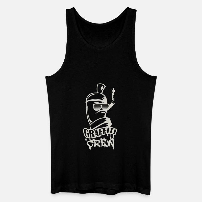 graffiti crew - Männer Bio Tank Top - Schwarz