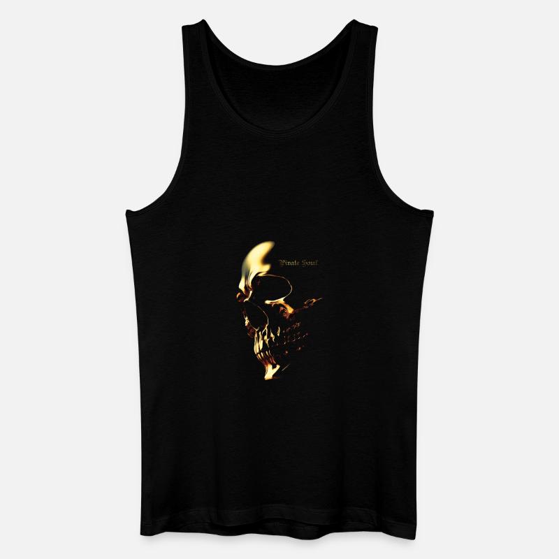 Goldschädel - Männer Bio Tank Top - Schwarz
