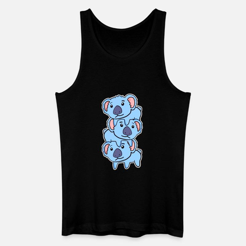 Koala Koalas - Männer Bio Tank Top - Schwarz