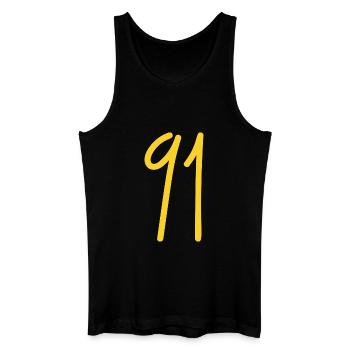 91 - Männer Bio Tank Top - Schwarz - Vorne