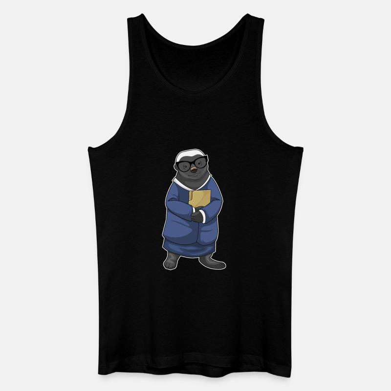 Dachs Sekretärin Mappe - Männer Bio Tank Top - Schwarz