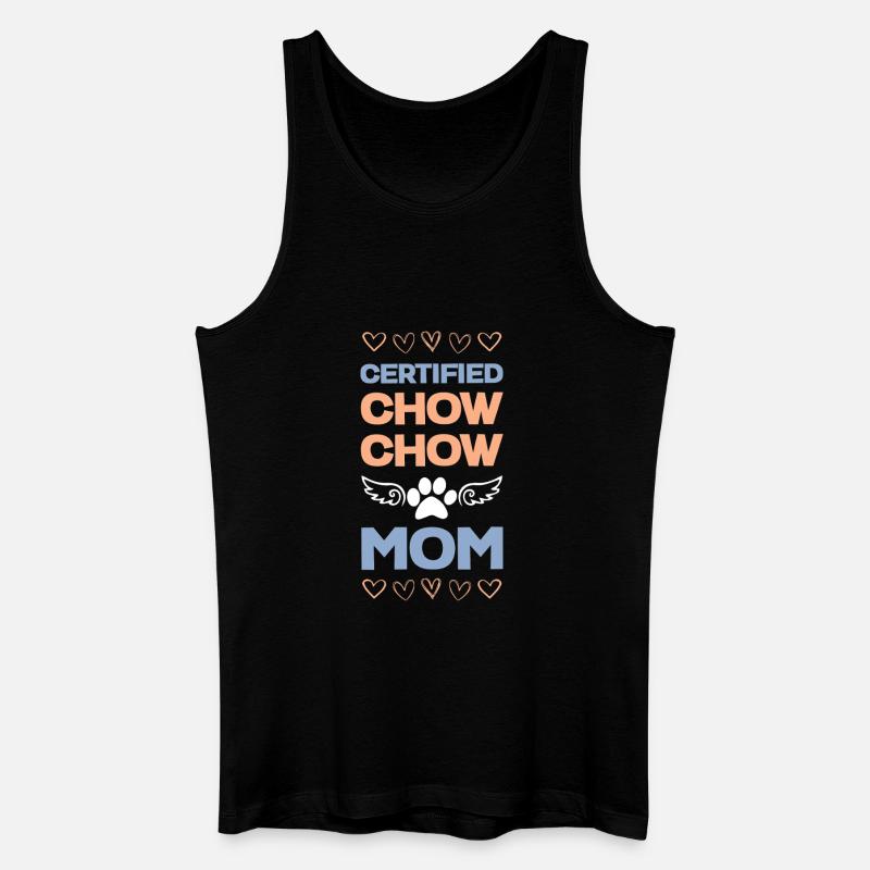 Zertifizierte Chow Chow Mama - Männer Bio Tank Top - Schwarz