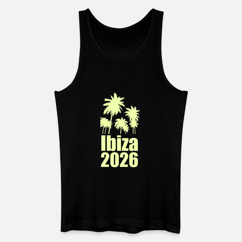 Ibiza 2026 Palmenparadies - Männer Bio Tank Top - Schwarz