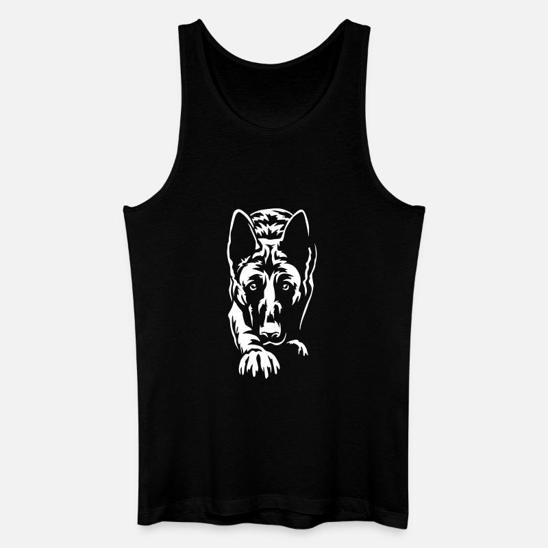 Malinois "Black Edition" - Männer Bio Tank Top - Schwarz