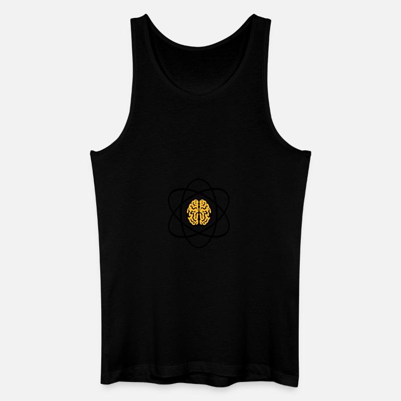 Atomic Brain - Männer Bio Tank Top - Schwarz