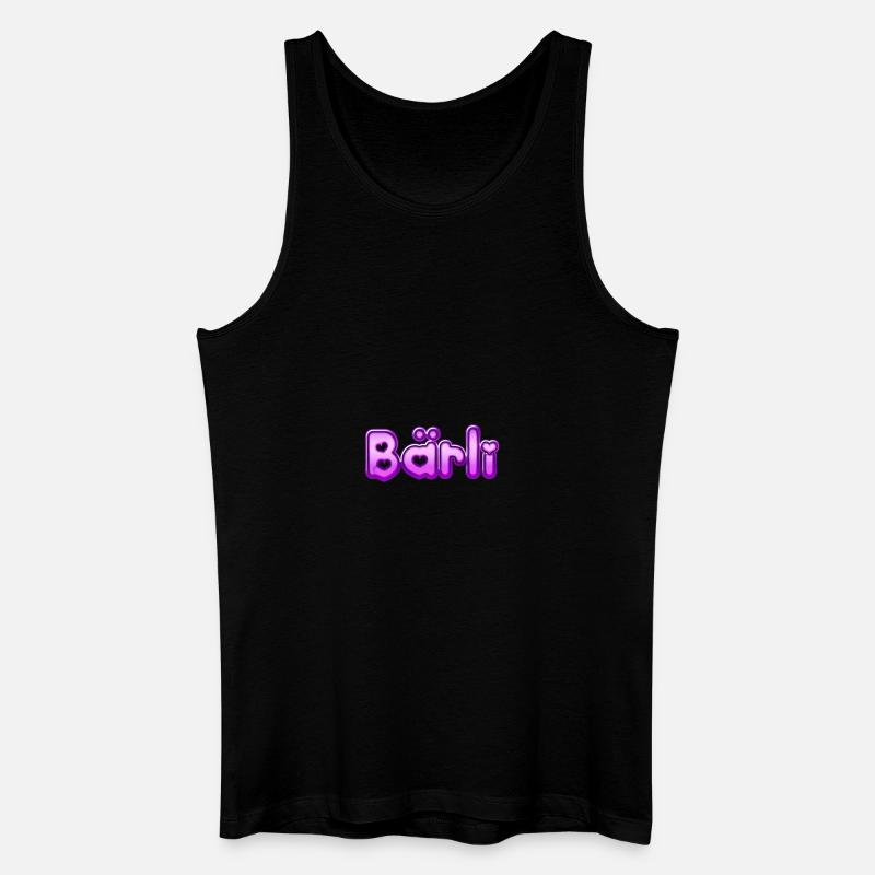 Text Bärli - Männer Bio Tank Top - Schwarz