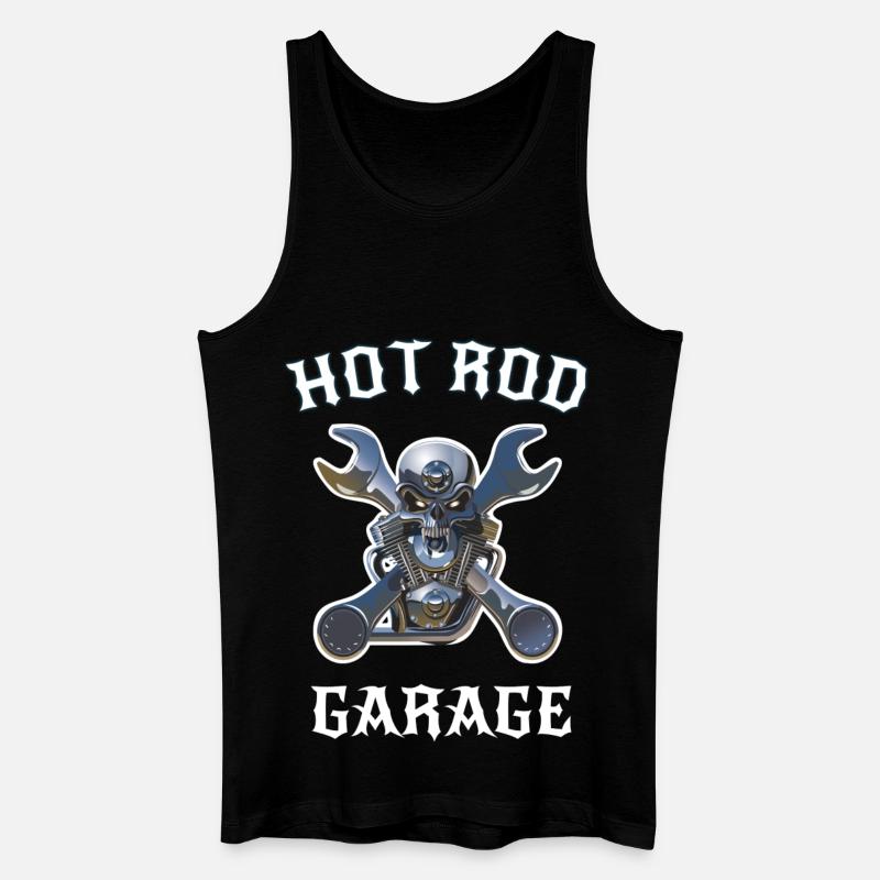 Hot Rod - Männer Bio Tank Top - Schwarz