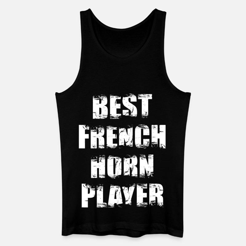 Bester Waldhornspieler - Männer Bio Tank Top - Schwarz