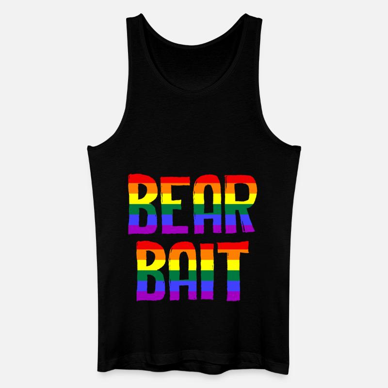 Bear Bait - Männer Bio Tank Top - Schwarz