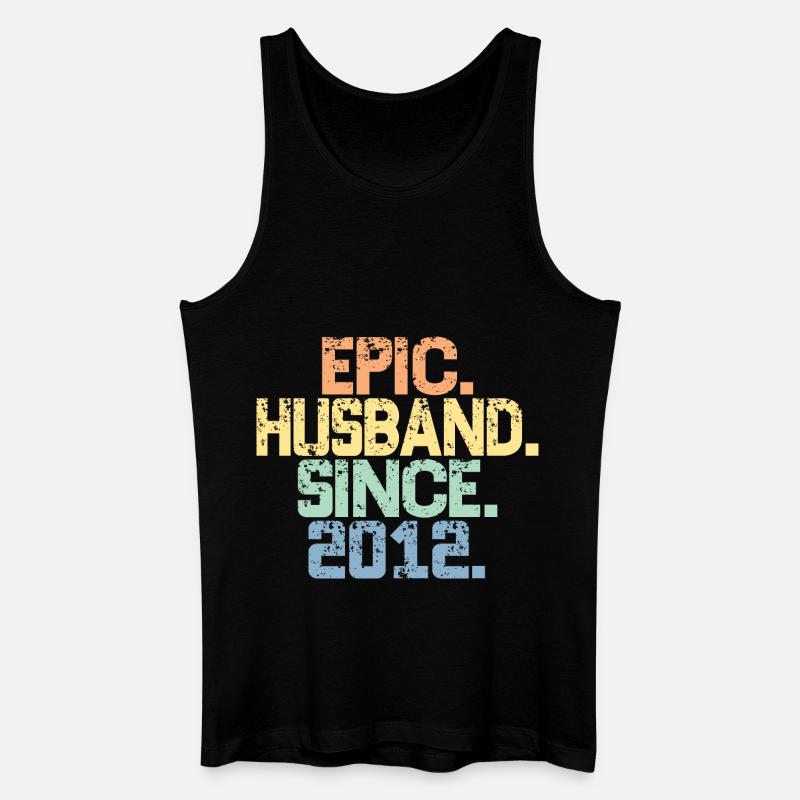 Epic Husband Since 2012 - 11th Anniversary For Men - Men’s Organic Tank Top - black