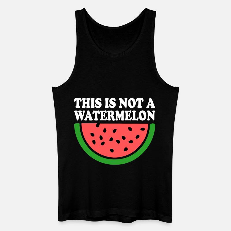 THIS IS NOT A WATERMELON - Débardeur bio Homme - noir