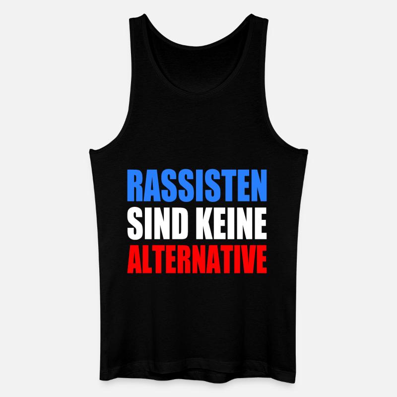 rassisten sind keine alternative - Männer Bio Tank Top - Schwarz