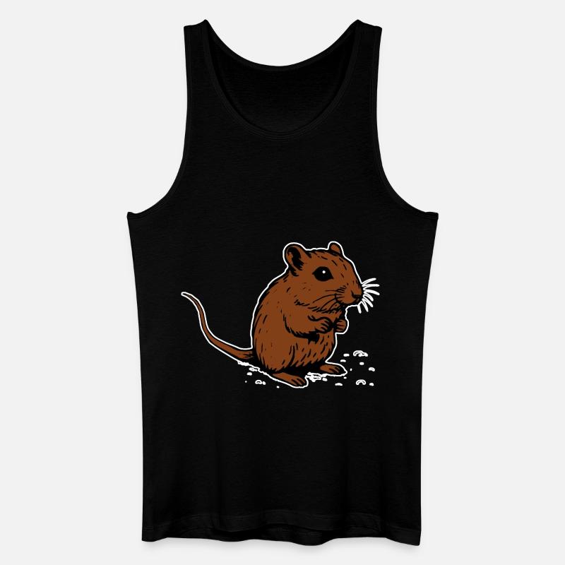 Rennmaus braun Geschenk - Männer Bio Tank Top - Schwarz