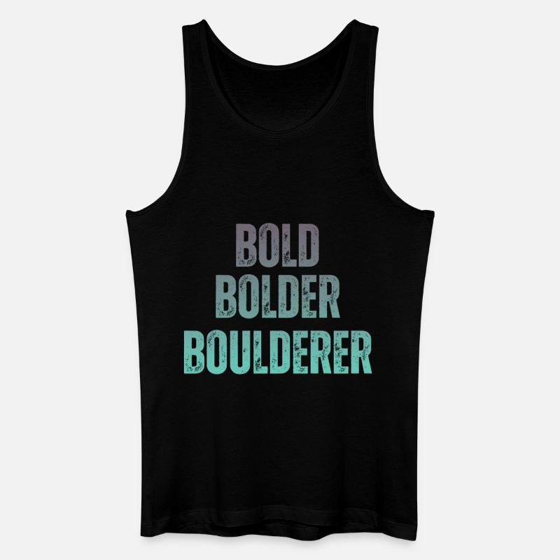Bloc Bold Bolder Boulderer - Débardeur bio Homme - noir